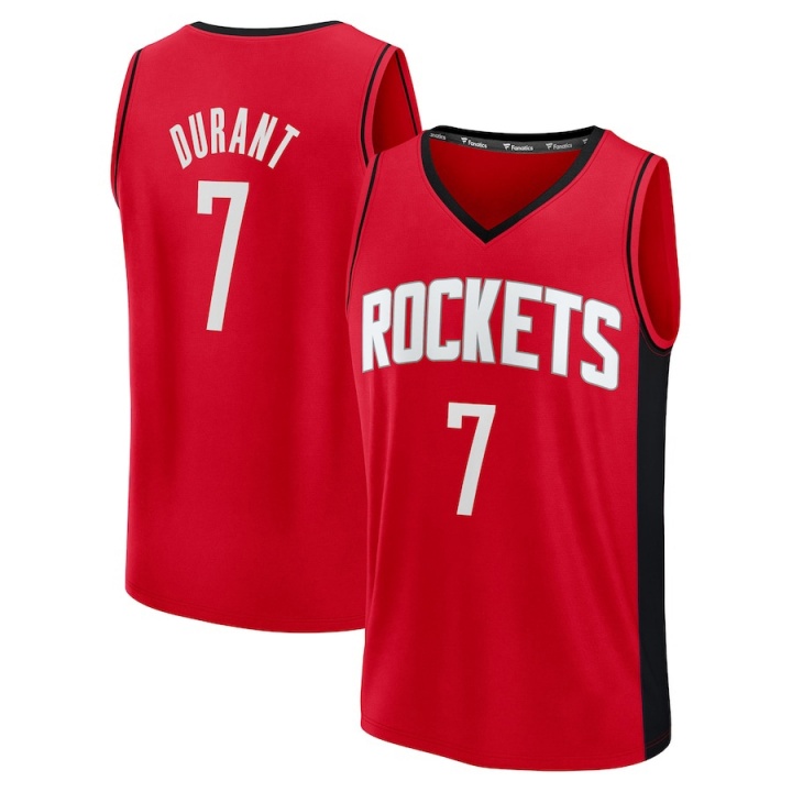 自7月7日以來Fanatics平臺NBA球衣銷量排行榜：杜蘭特火箭7號第一